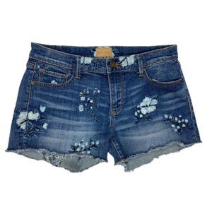 Driftwood Embroidered Connie Denim Shorts 27